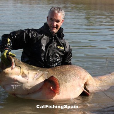 Catfish fishing in Spain